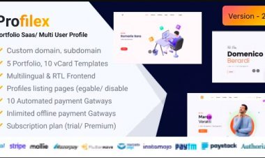 Profilex - Portfolio Builder SAAS / Multi-User Profile (Multitenancy)