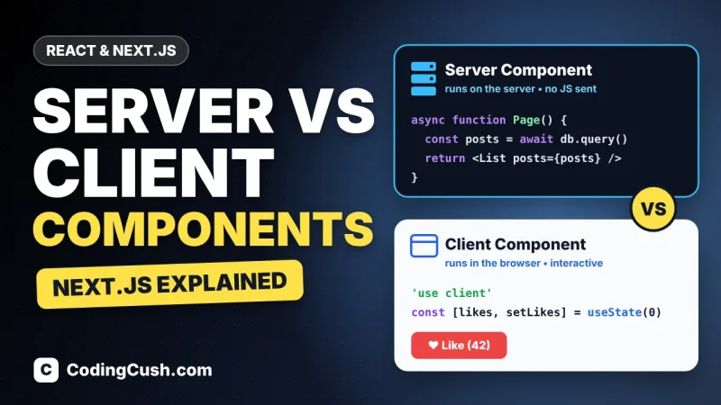 Server Components vs Client Components in Next.js: What Is the Difference?