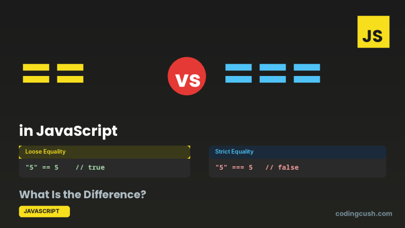 == vs === in JavaScript: What Is the Difference?