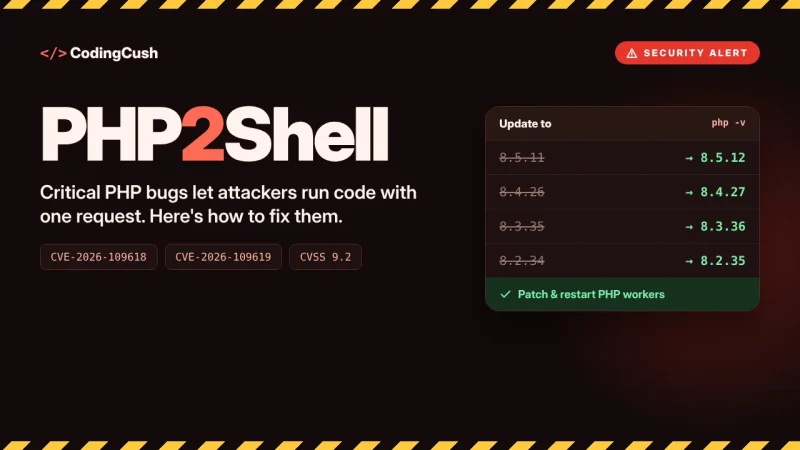 PHP2Shell Vulnerability: How to Fix Critical PHP Bugs (2026)