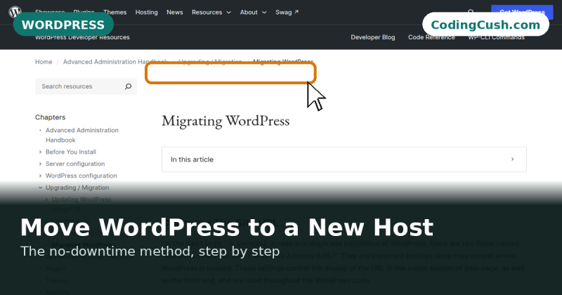 How to Move a WordPress Site to a New Host Without Downtime