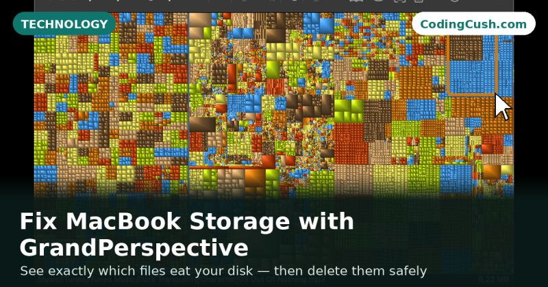 How to Fix MacBook Storage Using GrandPerspective (Step by Step)