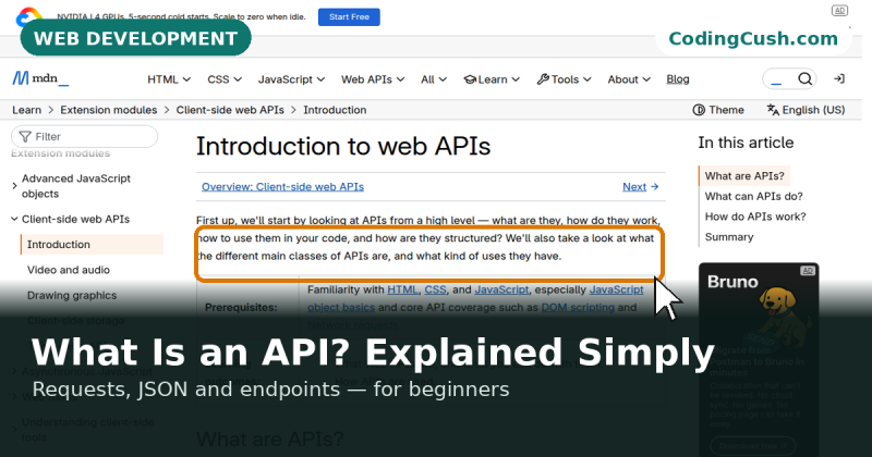 What Is an API? Explained Simply for Beginners (with Examples)