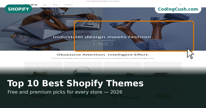 Top 10 Best Shopify Themes for Ecommerce in 2026 (With Real Screenshots)