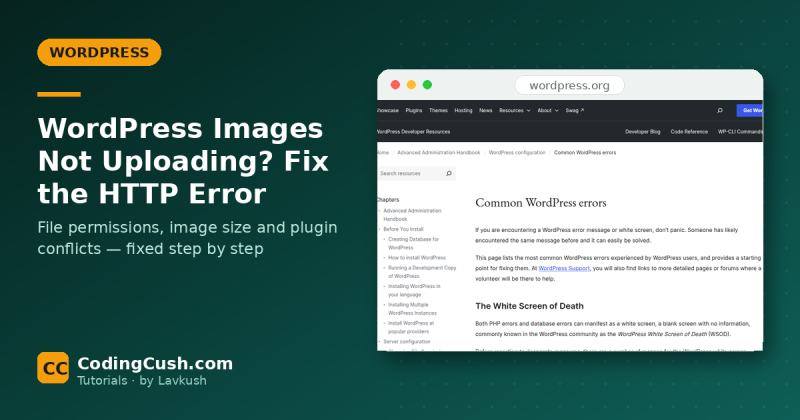 WordPress Images Not Uploading? Fix the HTTP Error and Media Library Problems