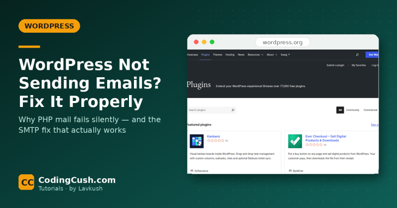 WordPress Not Sending Emails? Why It Happens and How to Fix It