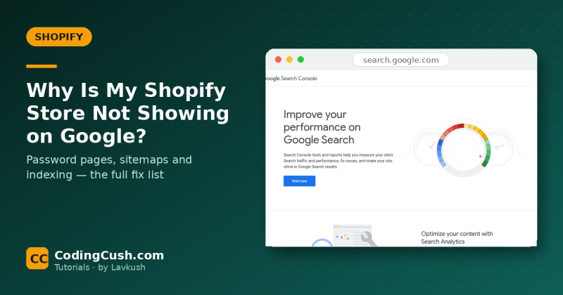 Why Is My Shopify Store Not Showing on Google? Indexing Fixes
