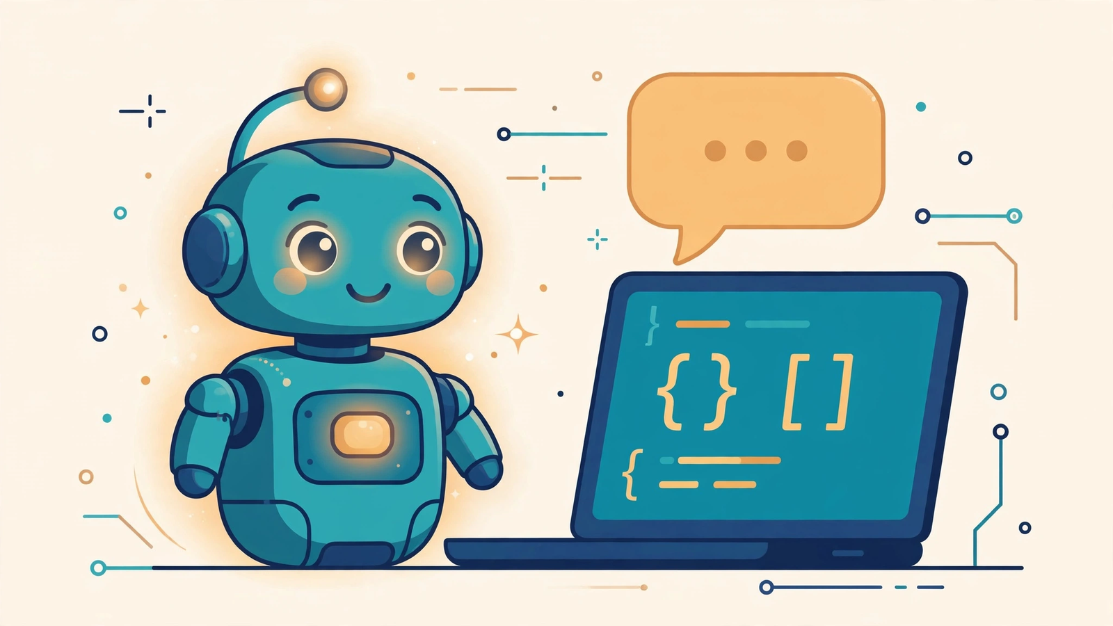 Using ChatGPT and AI tools to help write code illustration