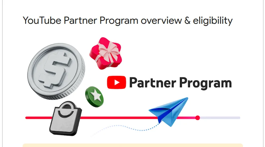 Screenshot of the official YouTube Help page explaining the Partner Program overview and eligibility