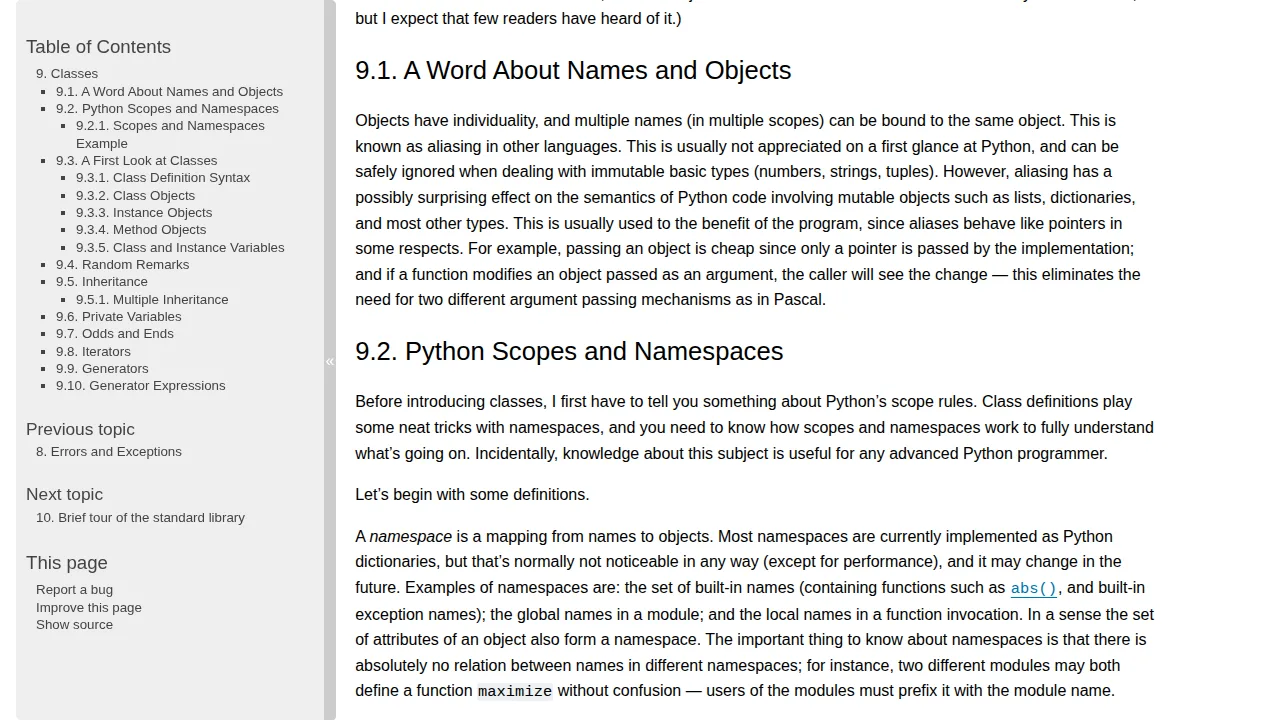 Python class and object example — CodingCush in-article image