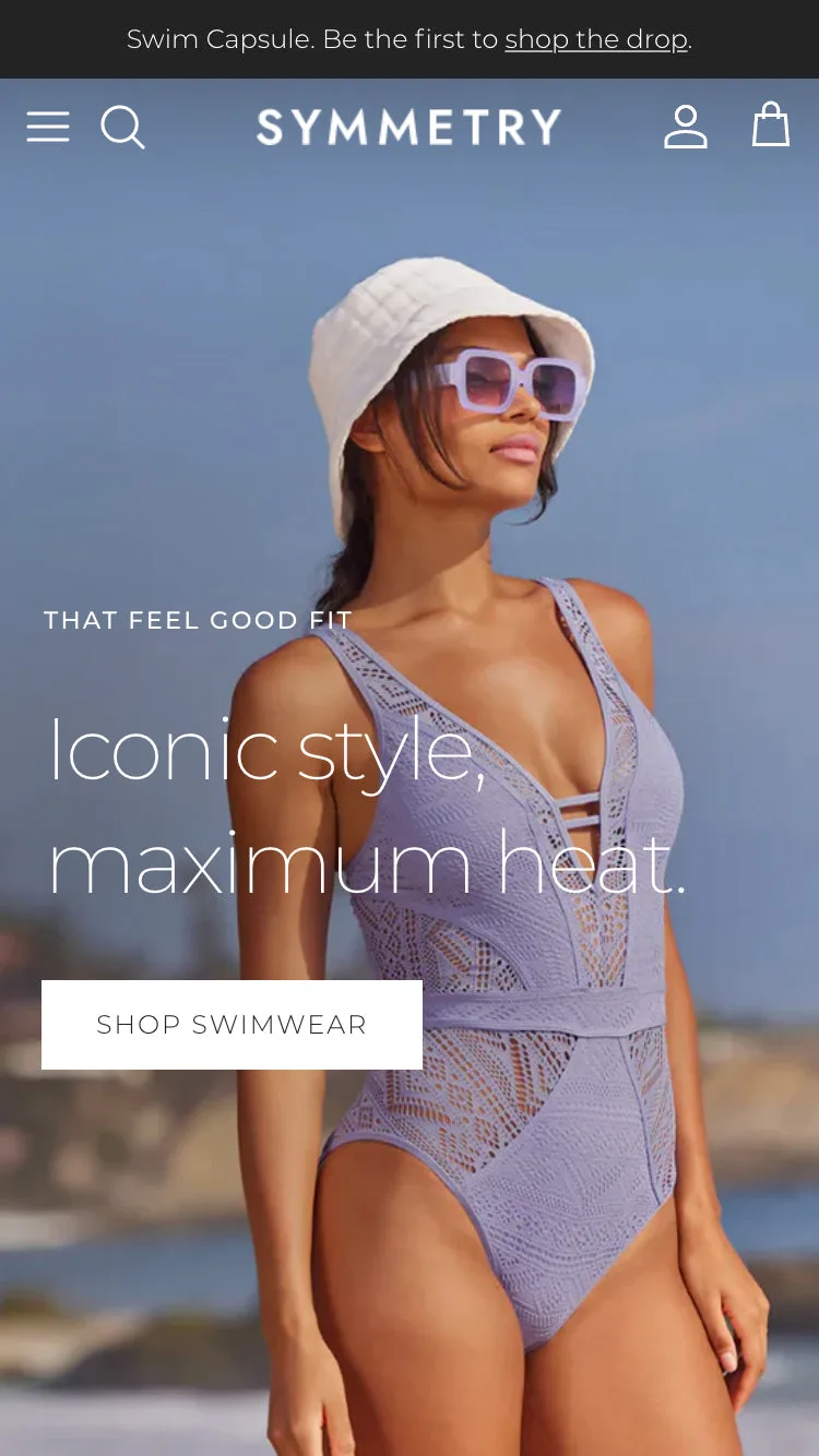 Symmetry theme preview screenshot from the official Shopify Theme Store