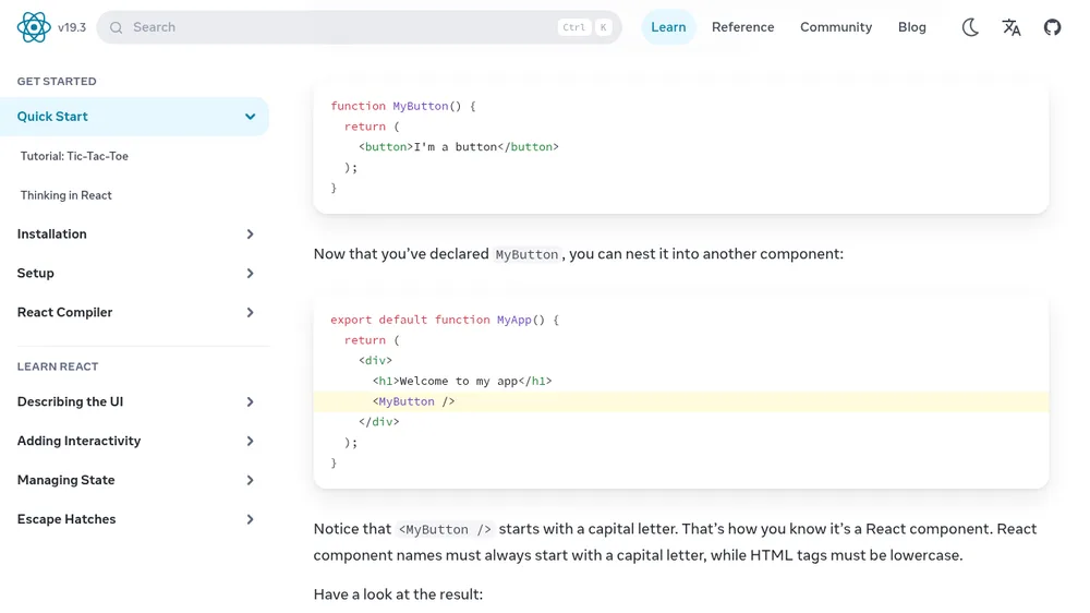 React.dev official guide on synchronizing with effects showing the effect lifecycle and cleanup