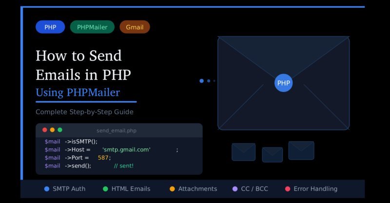 How to Send Emails in PHP Using PHPMailer: Complete Guide