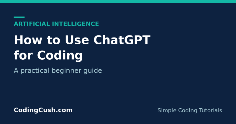 How to Use ChatGPT for Coding: A Practical Guide for Beginners
