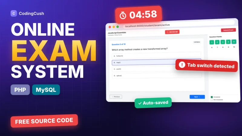Online Examination System in PHP & MySQL (Free Source Code + Installation Guide)