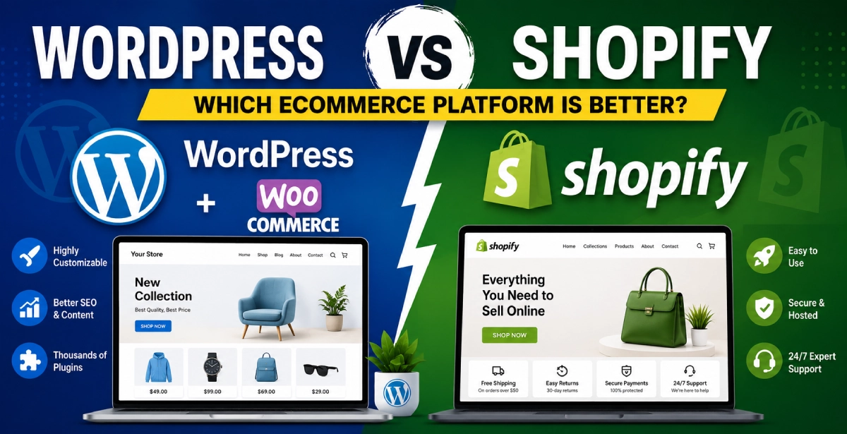 WordPress vs Shopify: Which Ecommerce Platform is Better in 2026?